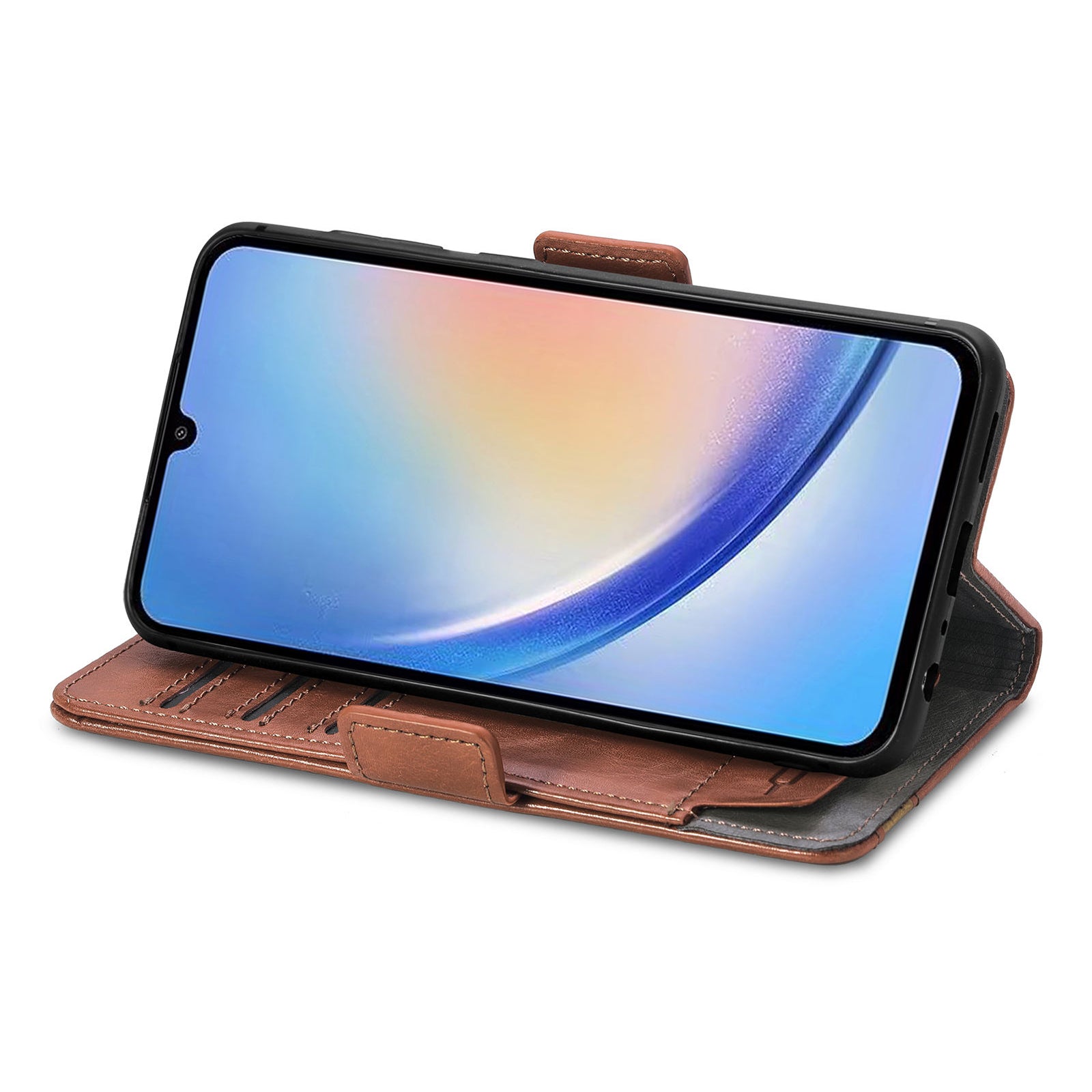 CASENEO 002 Series For Samsung Galaxy A34 5G PU Leather RFID Blocking Phone Case Wallet Stand Splicing Cover CASENEO 002 Series For Samsung Galaxy A34 5G PU Leather RFID Blocking Phone Case Wallet Stand Splicing Cover